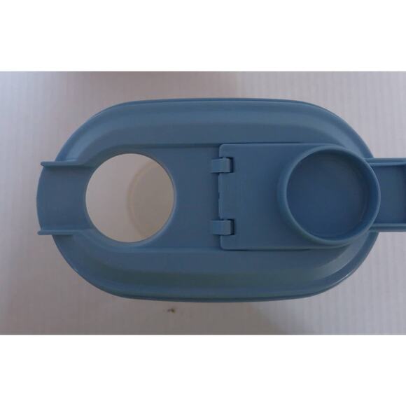 VINTAGE TUPPERWARE Drink Pitcher 1 Quart Clear with Blue Lid 2189 Juice Kitchen - Picture 5 of 9